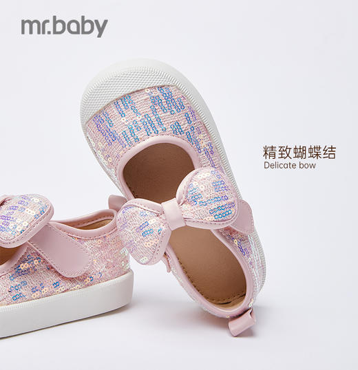 mrbaby童鞋女童帆布鞋春秋季新款小女孩板鞋休闲软底单鞋子 商品图3