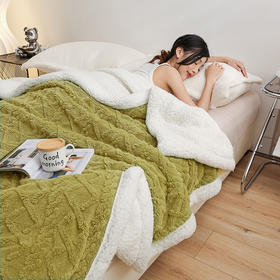 新款奶肤绒被套盖毯