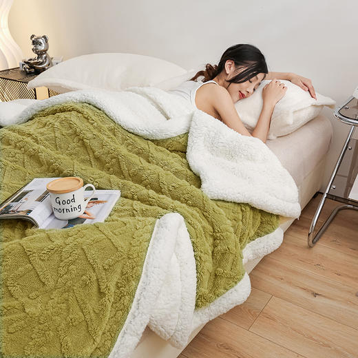 新款奶肤绒被套盖毯 商品图0