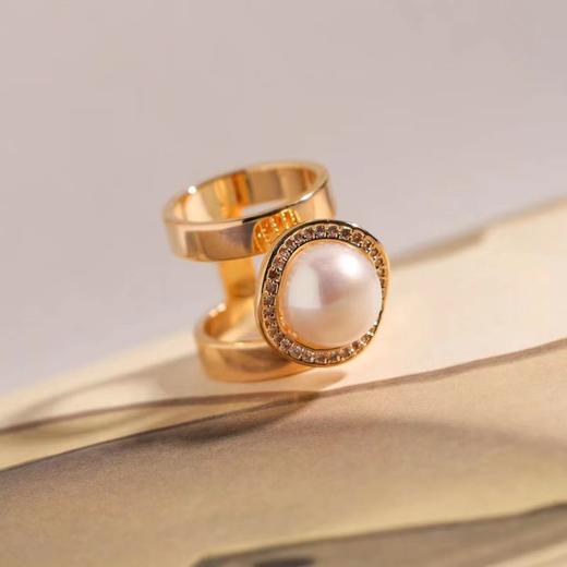 【甄珠贝·花卉系列】雏菊飘带和日本成品进口大溪地黑珠雏菊胸花礼盒套装 商品图10