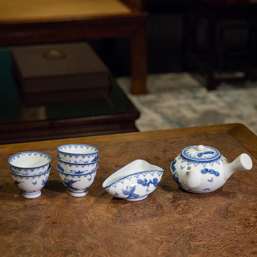 青花婴戏图茶具成套 商品图4