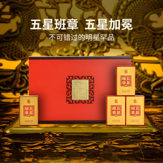 澜沧古茶2022年五星班章普洱茶熟茶金砖整盒125g*4/盒 商品图1
