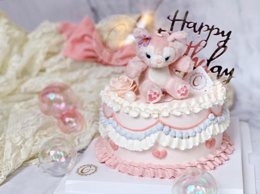 #复古风  #迪士尼 玲娜贝儿 公主/梦幻场景/小仙女最爱 忌廉蛋糕（默认自提，收费配送请联系客服） 商品图0