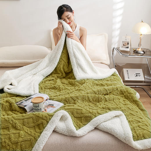 新款奶肤绒被套盖毯 商品图1