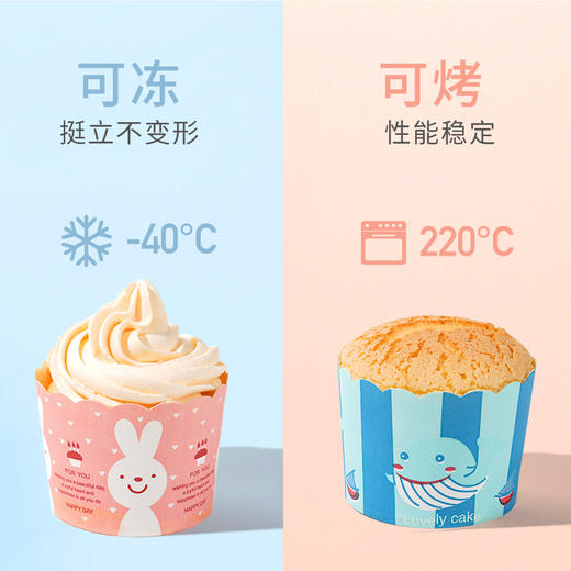 新良顶厨蛋糕纸杯马芬小蛋糕纸托耐高温空气炸锅烤箱专用烘焙模具 商品图4