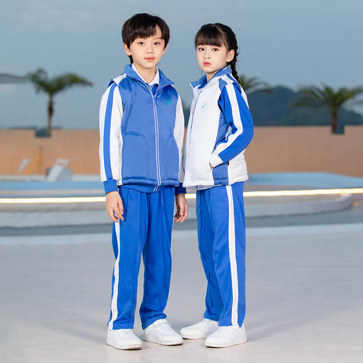 深圳校服小学生校服棉马甲背心优质摇粒绒（由于订单量大，部分缺货码数发东郊版，介意者慎拍） 商品图2