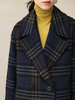 HeyDress法式复古格纹毛呢外套女秋冬翻领宽松茧型短款羊毛大衣 商品缩略图3