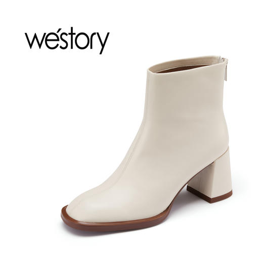 westory秋冬新款女靴短筒时尚靴低跟短靴81881 商品图2