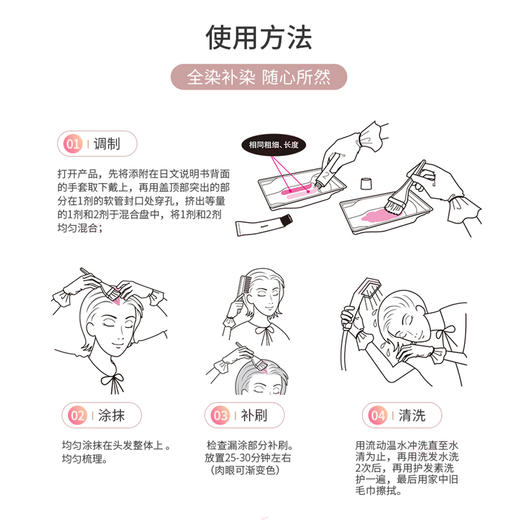 Bigen美源 可瑞慕植物染发剂男女士染发膏 40g*2 商品图2