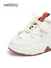 westory厚底撞色复古潮ins休闲鞋22年春秋新款系带老爹鞋女72161 商品缩略图1