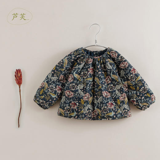 【马克珍妮 中国风】秋冬新款 女童纯棉灯芯绒加厚小衫221273 商品图0