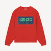 KENZO 高田贤三 男士棉质 KENZO Paris 徽标印花圆领长袖卫衣 红色 FC65 SW416 4ME 21 商品缩略图0