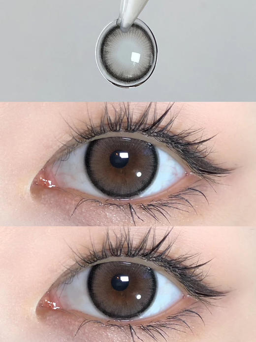 【中直径】Kira Secret-黑茶色14.2mm【年抛0-1000度 含525/575】 商品图6