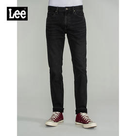 Lee商场同款22秋冬新品705标准中腰男款黑牛仔裤LMB1007053YS-109