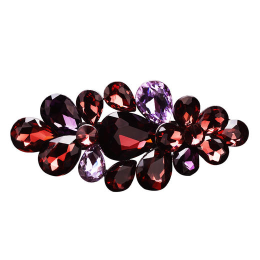 SL-头饰 水晶大发夹高档百搭气质马尾弹簧发夹子优雅横夹镶水钻发卡头饰 商品图4