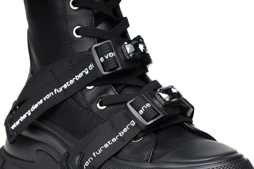 豪麟名鞋奥莱迪嘉女鞋时尚休闲鞋牛皮革帅性马丁靴DJJGA22WX010黑色  原价2460元 商品图2