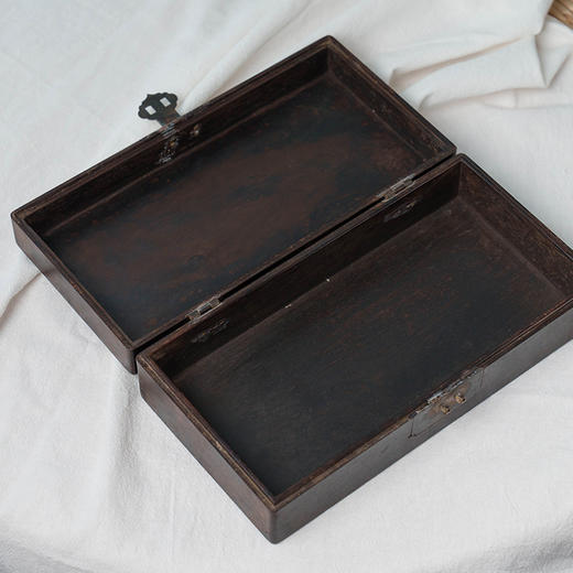 清 紫檀百宝嵌花鸟纹文房盒 商品图2
