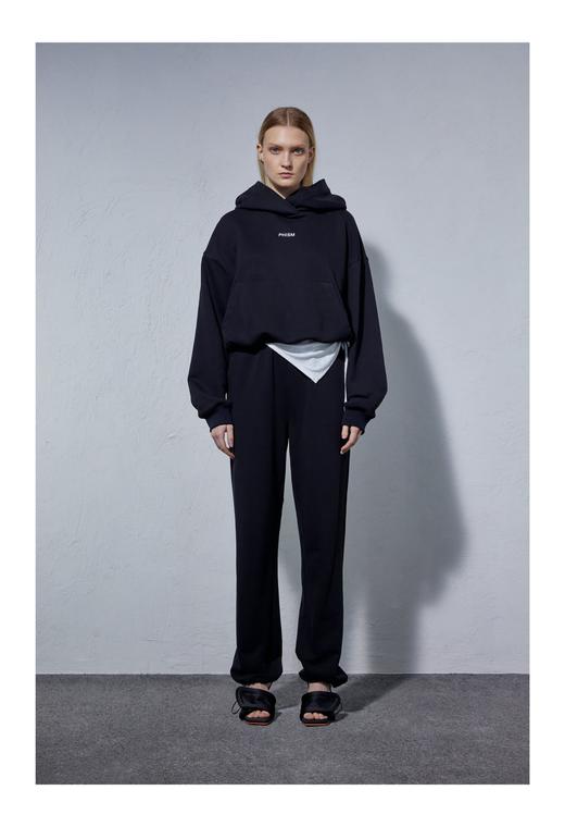 短款宽松连帽卫衣 商品图0