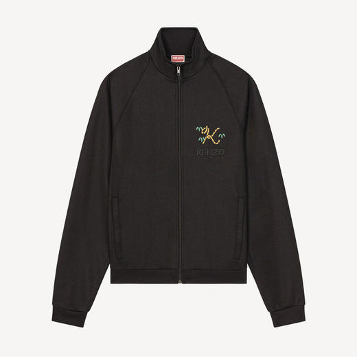 KENZO 高田贤三 男士棉质Tiger Tail K刺绣徽标运动夹克外套 黑色 FC65 BL790 4IP 99J 商品图0
