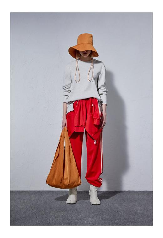 不规则拼接长款T恤 商品图0