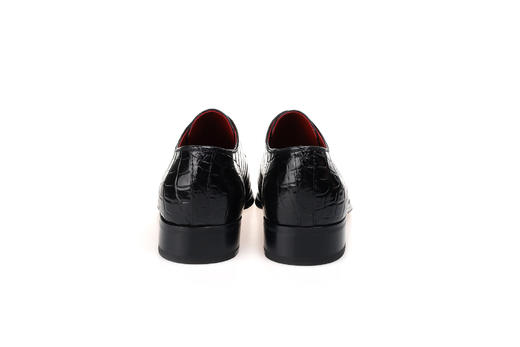 豪麟名鞋ARTIOLI男鞋鳄鱼皮革皮鞋ARG6S183P黑色 商品图2