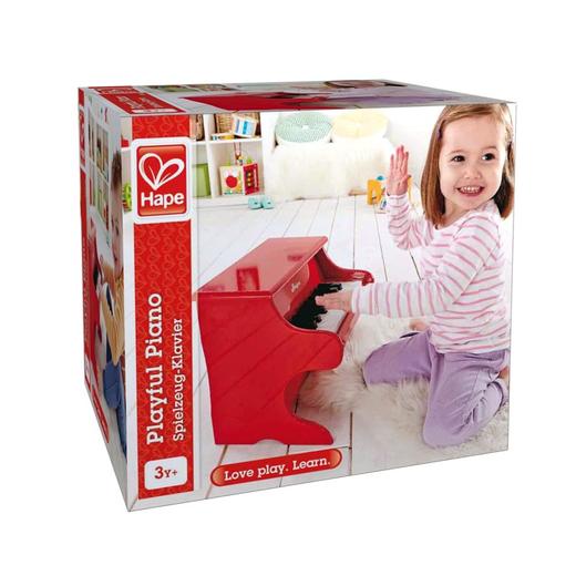 （赠透明口琴）Hape18键小钢琴家用音乐启蒙3-10岁宝宝木质婴幼儿童益智玩具迷你 商品图1