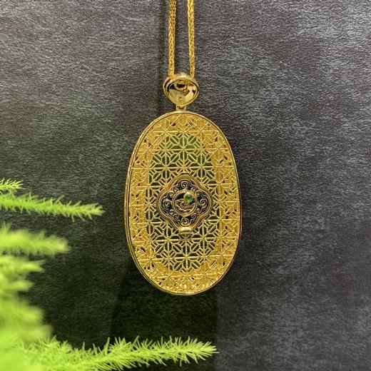 【御珠宫坊】金镶碧玉吊坠 商品图4