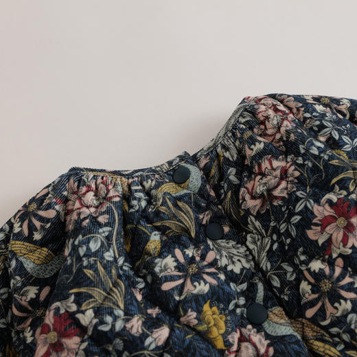 【马克珍妮 中国风】秋冬新款 纯棉灯芯绒加厚连衣裙221296 商品图4