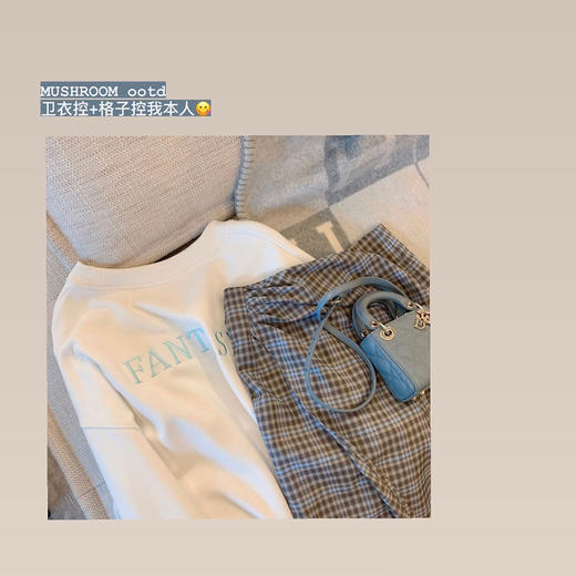 金蘑菇菇【海盐苏打 设计师半裙】格子控！日常不无聊设计感半裙 商品图4
