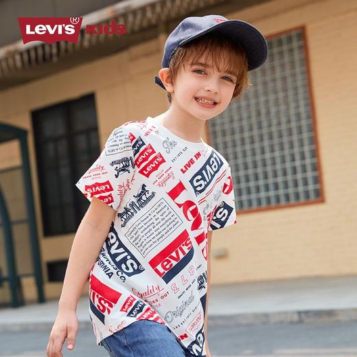 LEVIS 李维斯  夏 大童小童 短袖T恤 满印LOGO LVB-TE-D194 商品图1