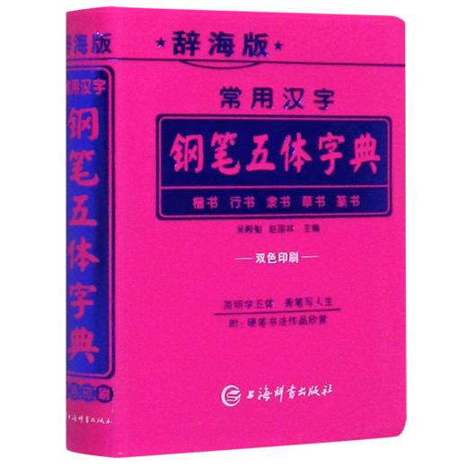 常用汉字钢笔五体字典(辞海版双色印刷) 商品图0