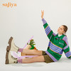 【新品特惠】Safiya/索菲娅 英伦风机车靴女2022年冬季新款厚底系带真皮马丁靴 SF24116139 商品缩略图1