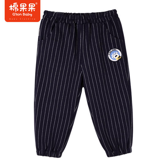 商场同款棉果果冬季男童保暖耐脏休闲时尚夹棉针织长裤M412200822723 商品图0