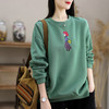 JT-2022082302 卫衣女2022新款春秋季韩版休闲时尚宽松大码百搭刺绣长袖上衣潮 商品缩略图3