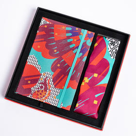 非遗传承|花神系列笔记本小方巾套装