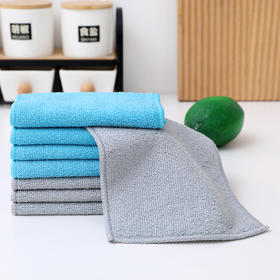 双效清洁抹布洗碗巾（8条装），竹纤维+超细纤维