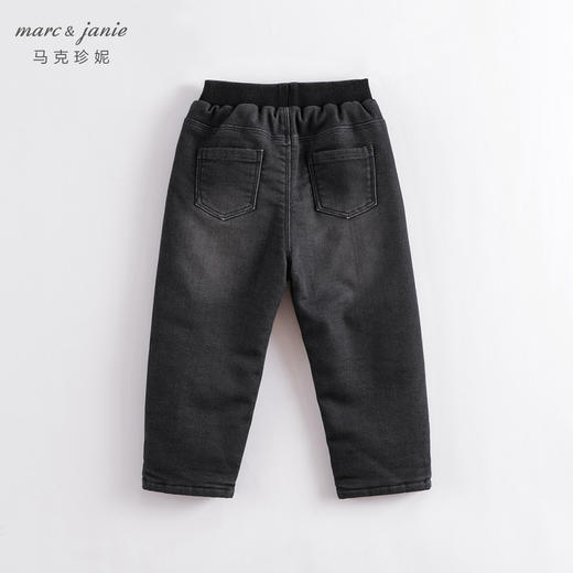 马克珍妮秋冬新款 女童小兔子仿针织牛仔裤 儿童棉裤221687 商品图2