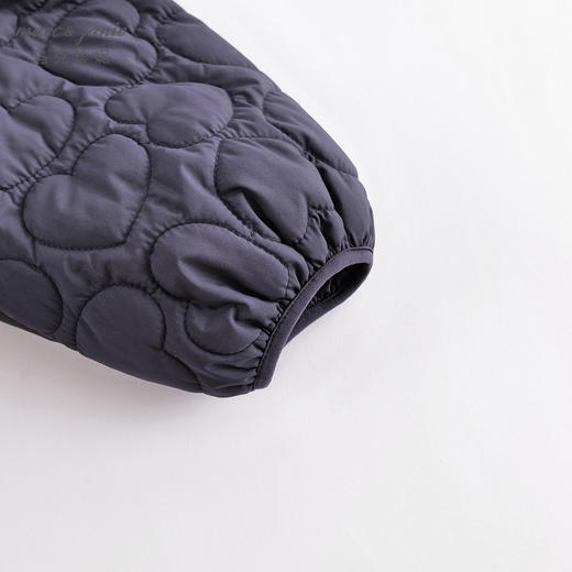 马克珍妮秋冬新款 女童花边大翻领夹棉外套 儿童棉服221588 商品图5