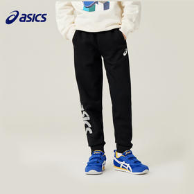 ASICS/亚瑟士童装冬季男女儿童针织长裤LOGO休闲裤运动