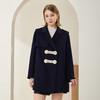 MH9C8斯尔丽瑟俪2022年冬上新商场同款时尚西装领撞色搭畔气质短款大衣 商品缩略图1