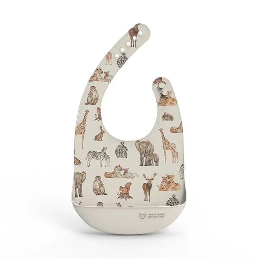 【积分兑换】Qlittle水彩印花儿童硅胶围兜 4m+ 商品图5