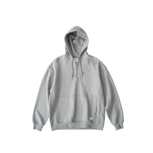 吃茶去chichaqu百搭经典半拉链套头带帽卫衣 商品图0