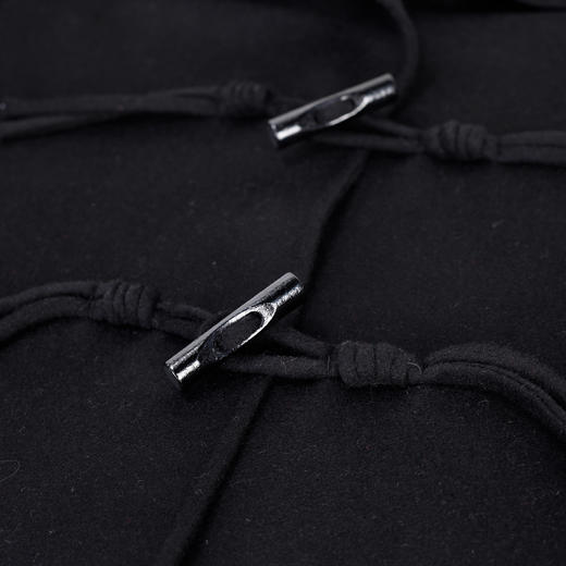 MH9C5斯尔丽瑟俪2022年冬上新商场同款俏皮时尚松树领牛角扣后开叉大衣 商品图3