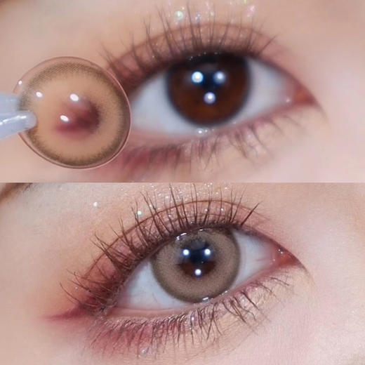 【中直径】PUFF GIRL-白金浅驼14.2mm【年抛0-800度 含525/575】 商品图4