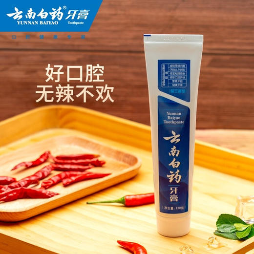 【直发】云南白药（YUNNANBAIYAO）牙膏留兰香120g*2支 商品图0