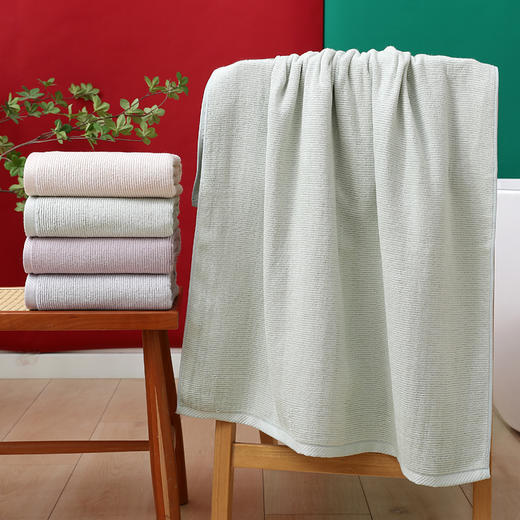 【70%竹原纤维】竹纤维毛巾浴巾，会呼吸的纤维 商品图1