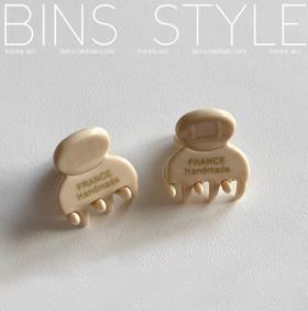 奶油白小发夹一对（只随衣服货品发）