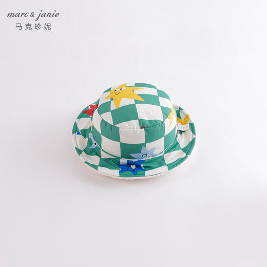 马克珍妮秋冬新款 男女童舒棉绒压花棉帽 宝宝帽子221086 商品图2