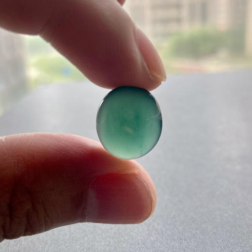 高冰种蓝水大蛋面鸽子蛋 商品图5