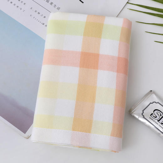 【新疆棉】纱布无捻彩格面巾，意想不到的擦拭舒适体验！ 商品图4